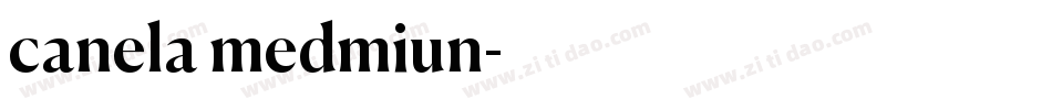 canela medmiun字体转换